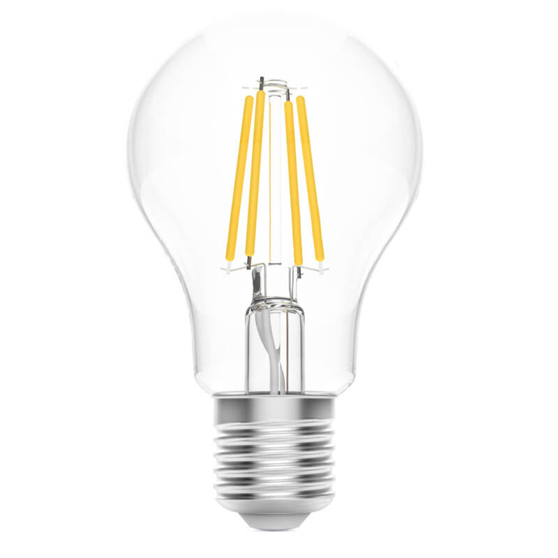1220112, Умная светодиодная лампа Gauss IoT Smart Home E27, 806лм, грушевидная, тёплый белый/белый