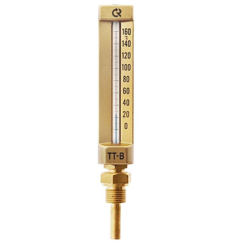 Термометр жидкостной ТТ-В-150 100°С L=150 G1/2" прямой виброустойчивый 150/64 Росма