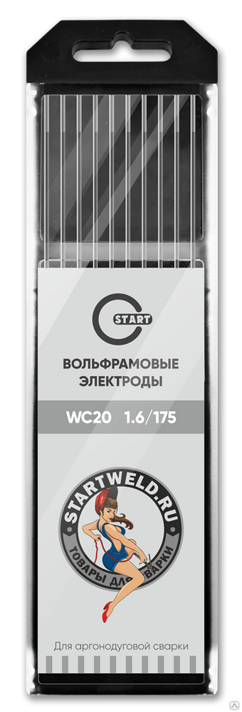 Вольфрамовый электрод WС 20 1,6/175 (серый) WC2016175