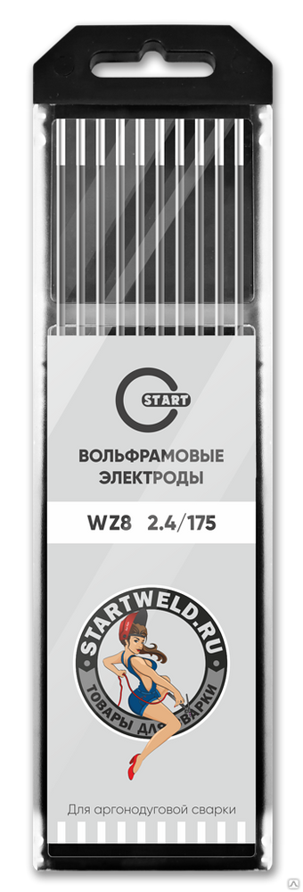 Вольфрамовый электрод WZ 8 2,4/175 (белый) WZ2024175