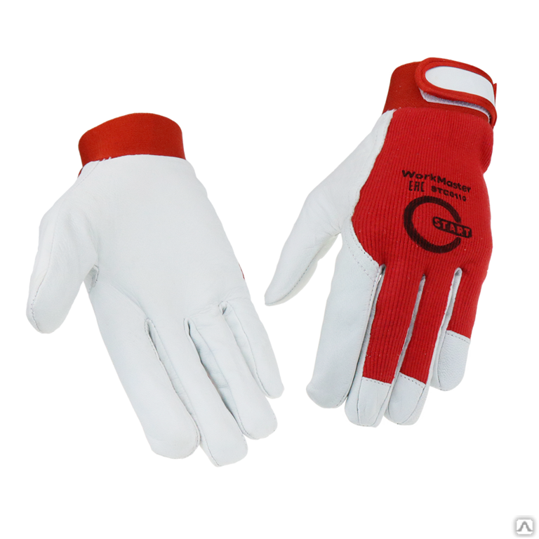 Перчатки со вставкой из козьей кожи (10/100) WorkMaster STG0110