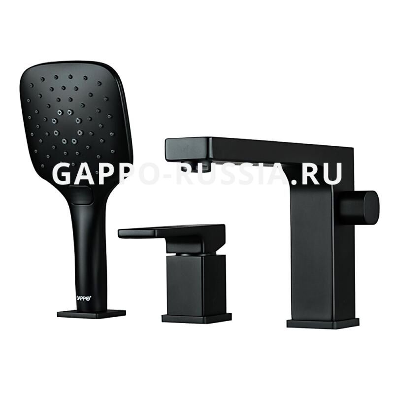 G1117-6 Смеситель на борт ванны Gappo черный