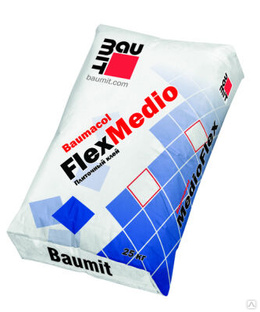 Плиточный клей Baumit тонкослойный Baumacol FlexMedio 25 кг 