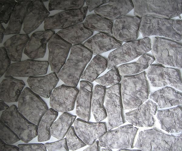 Облицовочный камень Скол 65 шт в 1 м2 мм, серый