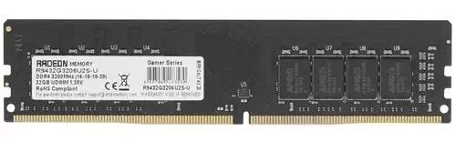 Оперативная память AMD AMD R9432G3206U2S-U/32GB / PC4-25600 DDR4 UDIMM-3200MHz DIMM/в комплекте 1 модуль
