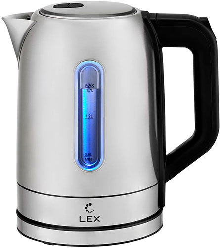Чайник электрический LEX LX 30018-1, брашированная сталь LX 30018-1 брашированная сталь