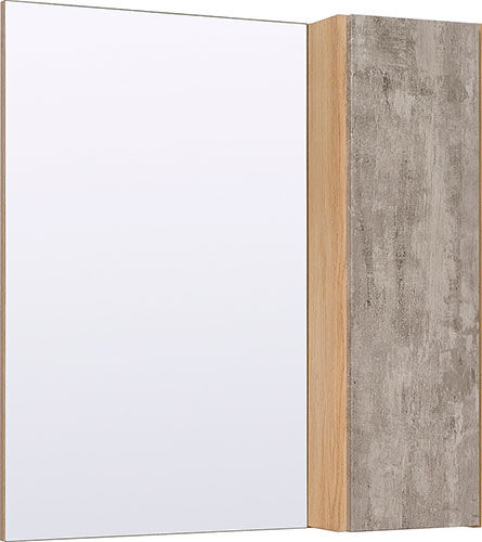 Зеркальный шкаф Runo Мальта 70, серый/дуб (00-00001102) Мальта 70 серый/дуб (00-00001102)
