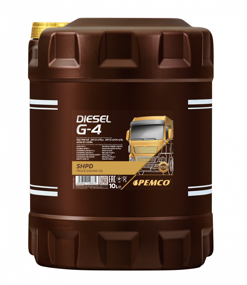 Моторное масло PEMCO DIESEL G-4 SHPD 15W-40