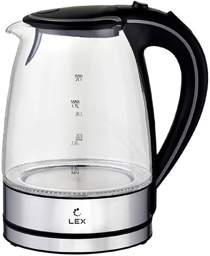 Чайник электрический LEX LX 3004-1, черный LX 3004-1 черный